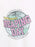 A close-up of a white garment featuring a graphic print for the 50th Annual Hunger Games 'Reaping Day' event. The design includes a globe illustration with pink 3D text reading 'REAPING DAY' and smaller black text reading '2ND QUARTER QUELL' and '50TH ANNUAL HUNGER GAMES'.