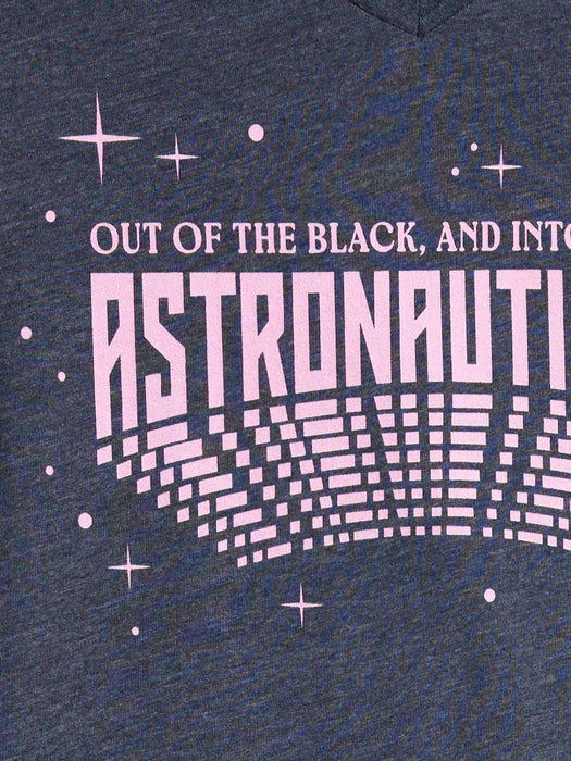 Into the Blue: Astronauticals women’s relaxed v-neck t-shirt (Print Shop)