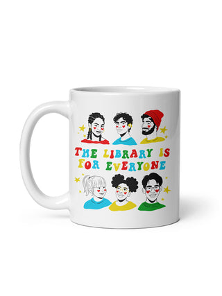 Mychal Threets: The Library is for Everyone Mug (Print Shop)