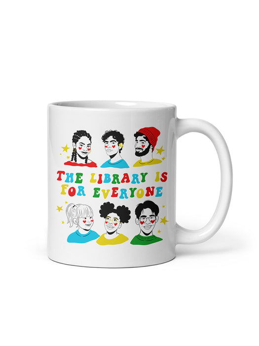 Mychal Threets: The Library is for Everyone Mug (Print Shop)