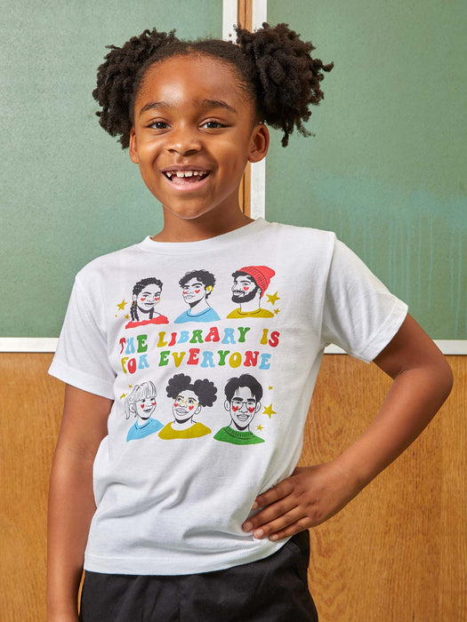 Mychal Threets: The Library is for Everyone Kids' T-Shirt (Print Shop)