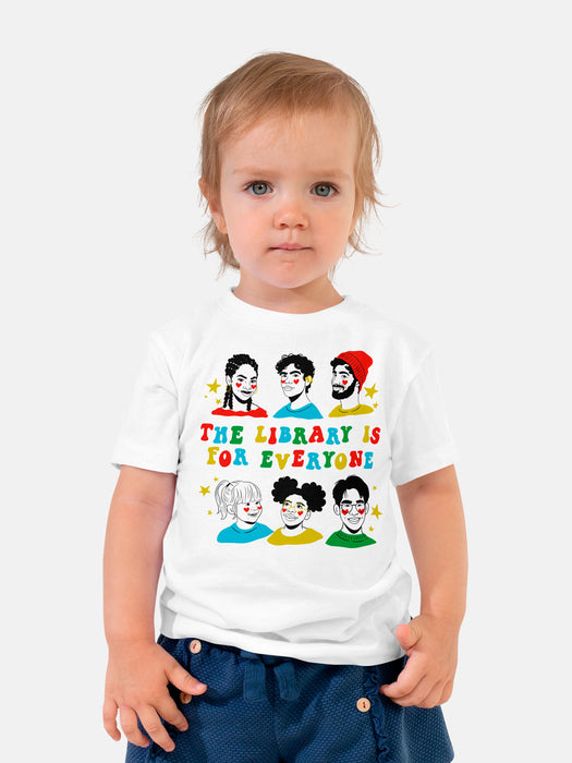 Mychal Threets: The Library is for Everyone Kids' T-Shirt (Print Shop)