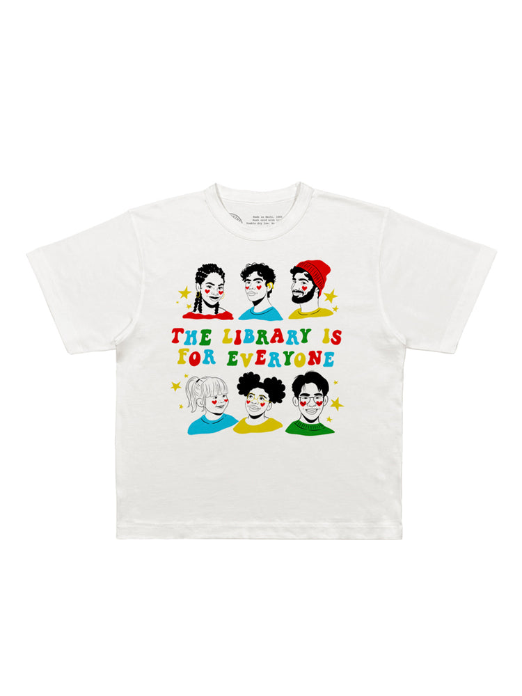 Mychal Threets: The Library is for Everyone Kids' T-Shirt (Print Shop)