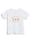 A white short-sleeve kids' t-shirt featuring a 'Gingerbread Book Club' graphic on the chest with three gingerbread illustrations reading books and pink lettering, displayed on a clean white background.