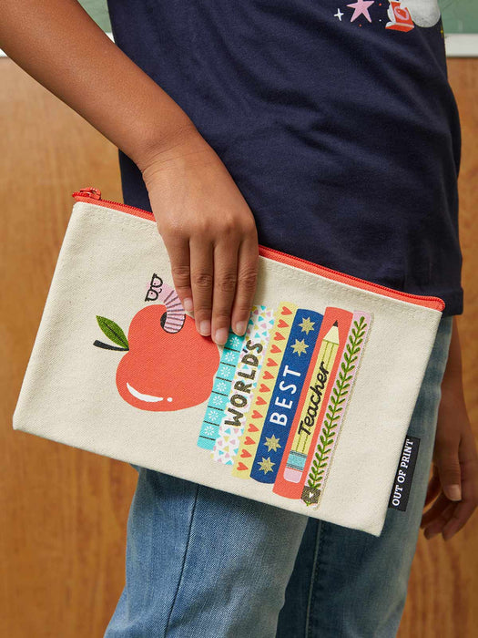 World's Best Teacher pouch
