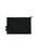 Black pouch with a zipper on a white background