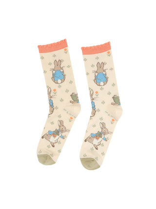 Peter Rabbit women's flowy crop t-shirt — Out of Print
