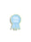 A light blue ribbon sticker with a pale yellow-green outline and white text reading 'WORST VICTOR IN HISTORY', shown on a plain white background.