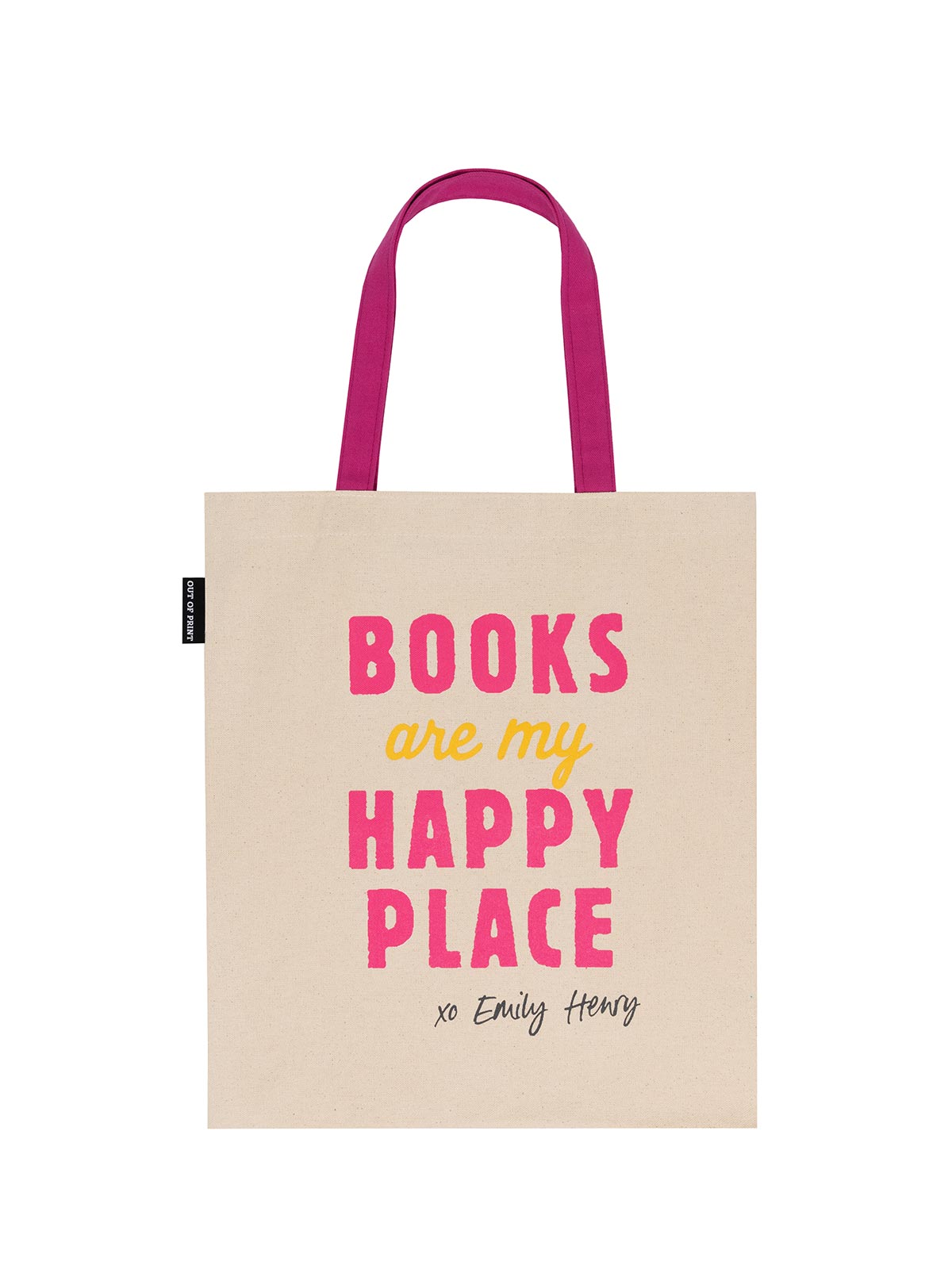 Emily Henry - Books Are My Happy Place tote bag — Out of Print