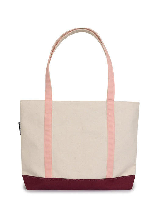 Book Bag zippered boat tote