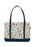 Books & Blooms zippered boat tote