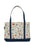 Books & Blooms zippered boat tote