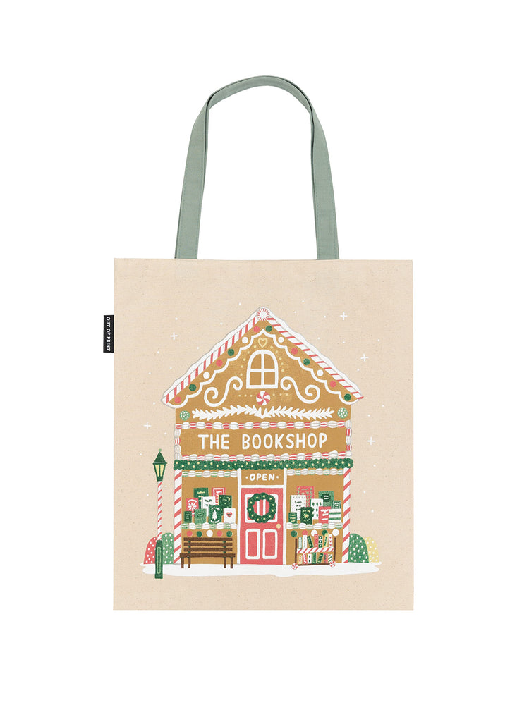 Gingerbread Bookshop tote bag