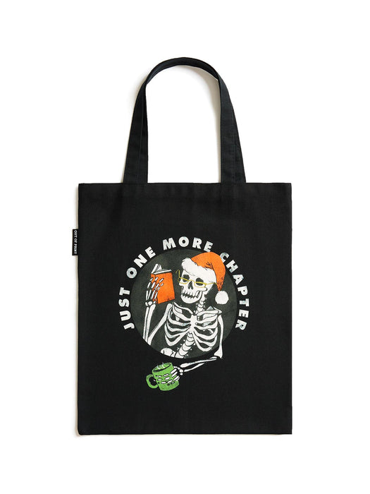 Just One More Chapter Holiday tote bag