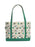 Arthur tote bag with educational design and green trim on a white background