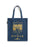 Blue tote bag with 'The Odyssey of Homer' text and logo on a white background