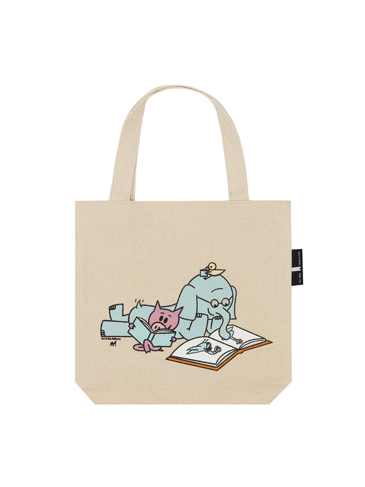 ELEPHANT & PIGGIE Read mini tote bag