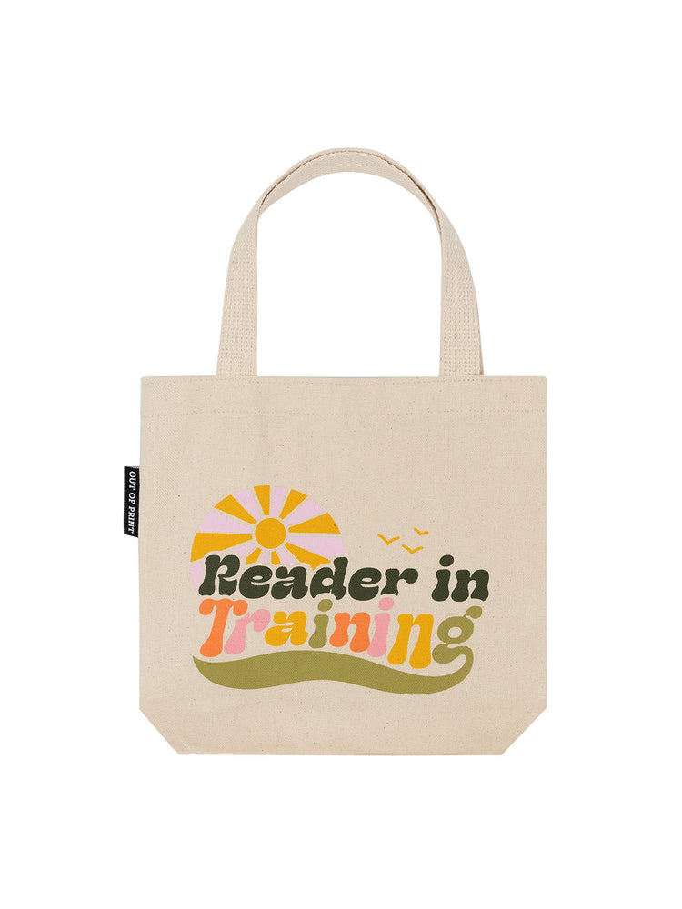 Reader in Training mini tote bag front