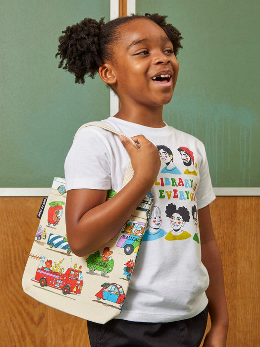 Richard Scarry: Cars and Trucks and Things That Go mini tote bag