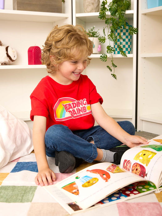 Reading Rainbow youth red t-shirt