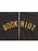 Close-up of a dark charcoal zip-up hoodie with 'BOOK RIOT' embroidered in yellow across the chest, centered on a white background.