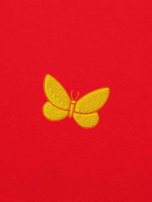Reading Rainbow embroidered unisex red sweatshirt (Print Shop)