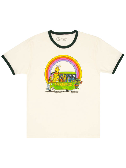 Sesame Street Bookmobile Unisex Ringer T-Shirt