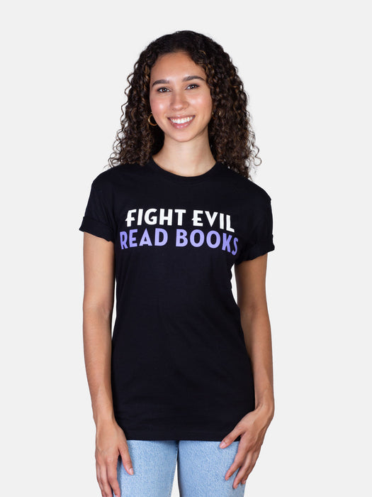 Fight Evil, Read Books Unisex T-Shirt