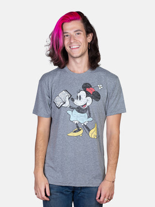 of Out — unisex Print Disney t-shirt Mouse Mickey Reading