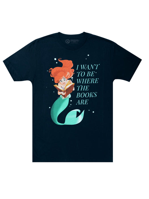 Women T-shirt Disney Princess Mermaid Ariel Printed T Shirt girl
