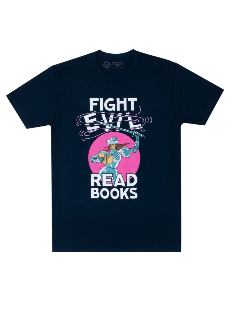 Fight Evil, Read Books Unisex T-Shirt (2021)