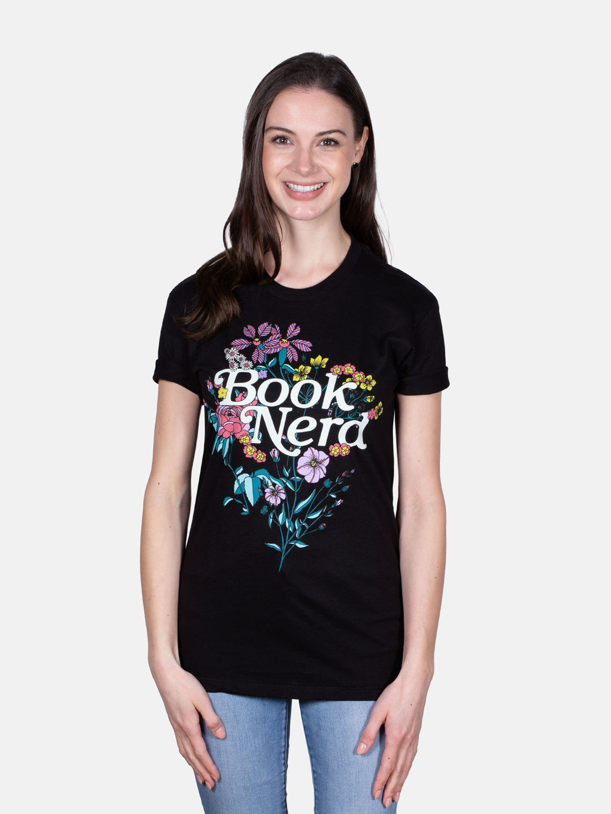 Book Nerd Floral unisex t-shirt — Out of Print