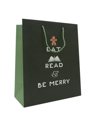 Eat, Read, & Be Merry gift bag (large)