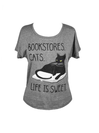 Bookstore Cats Women’s Relaxed Fit T-Shirt
