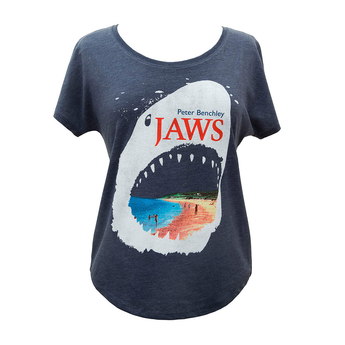 Jaws women's relaxed fit dolman t-shirt — Out of Print