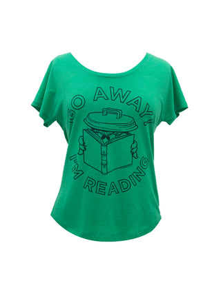 Sesame Street Oscar the Grouch - Go Away I'm Reading Women’s Relaxed Fit T-Shirt