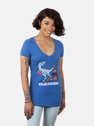 Velocireader Women's V-Neck T-Shirt
