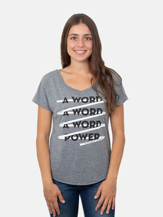 A Word is Power - Margaret Atwood women's book t-shirt