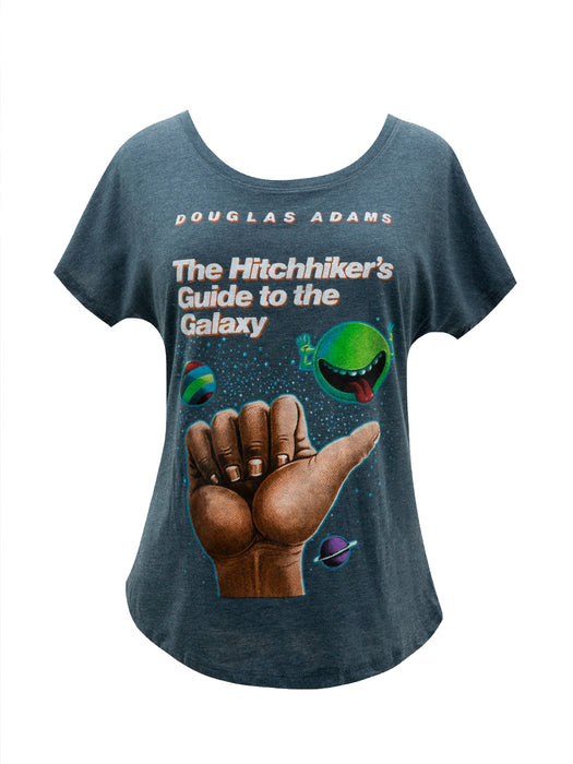 The Hitchhiker's Guide to the Galaxy Women’s (Indigo) Relaxed Fit T-Shirt
