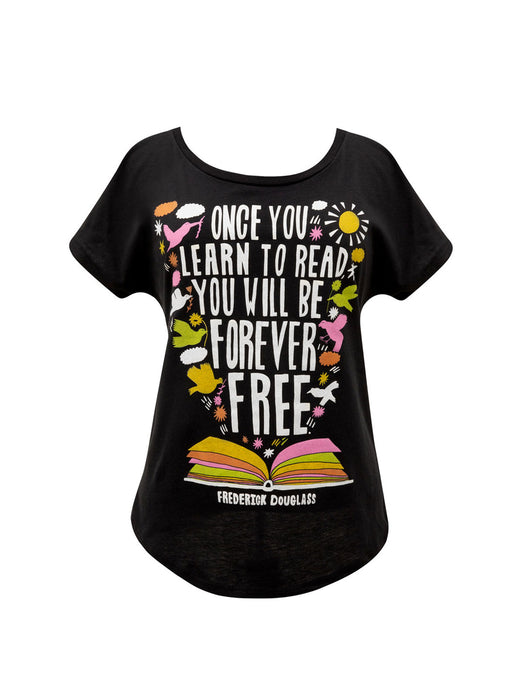 Frederick Douglass - Once You Learn to Read women's t-shirt — Out of Print