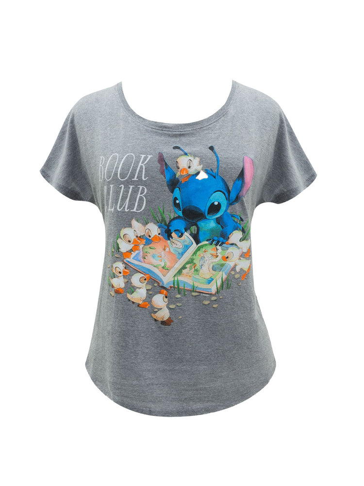 Disney's Lilo & Stitch Juniors' Whatever Sitting Beach Chair Graphic Tee, Girl's, Size: Small, Med Grey