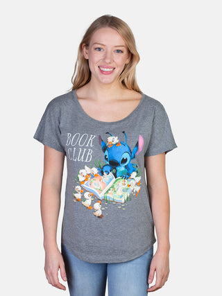 Disney Stitch Book Club Women’s Relaxed Fit T-Shirt