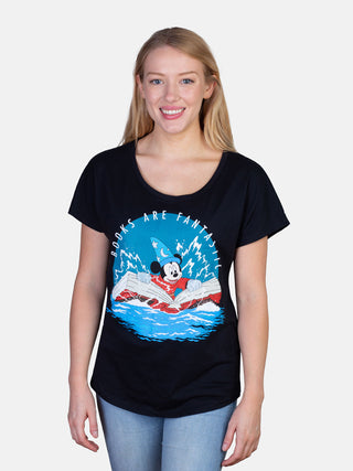 Disney Fantasia The Sorcerer's Apprentice Women’s Relaxed Fit T-Shirt