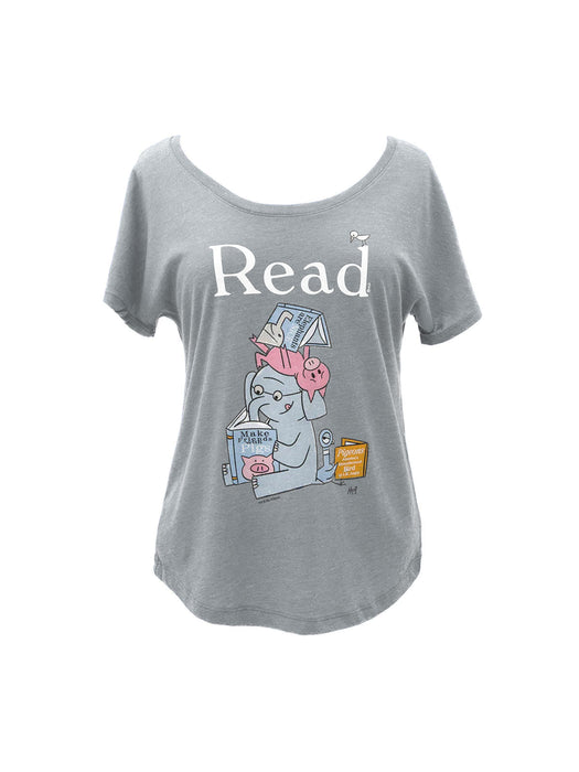 ELEPHANT & PIGGIE Read Women’s Relaxed Fit T-Shirt