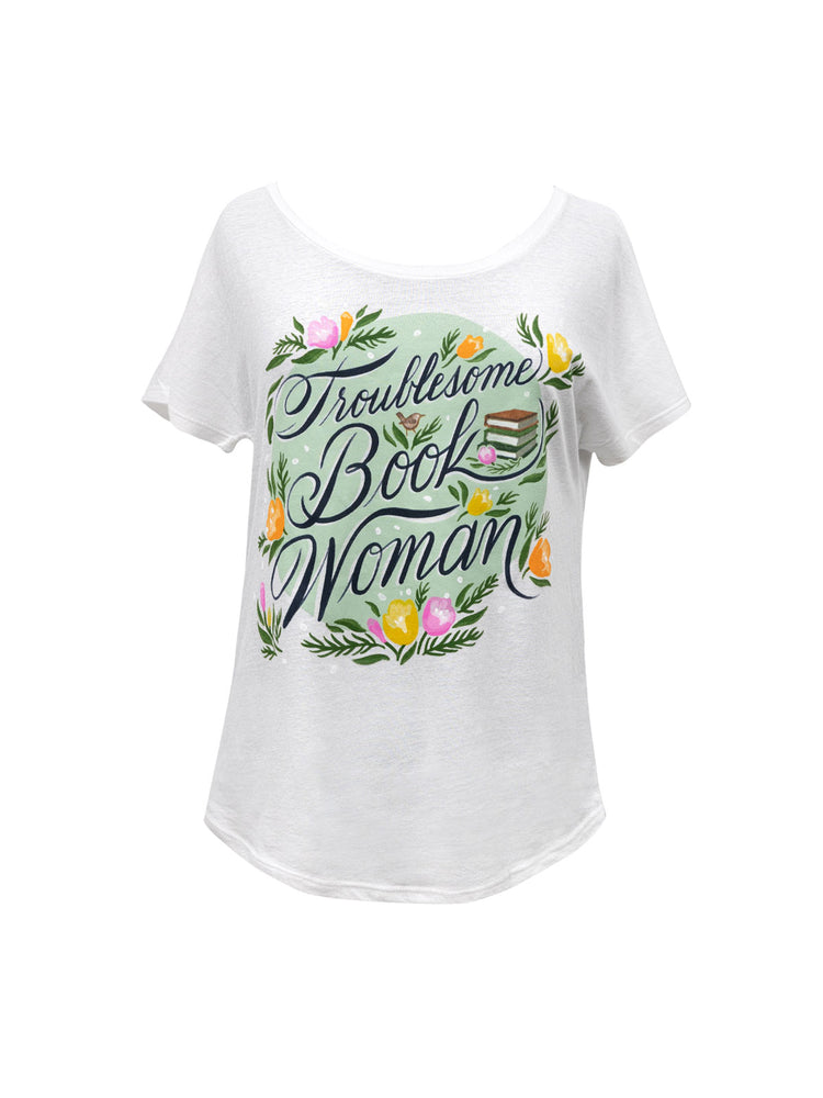 Troublesome Book Woman Women’s Relaxed Fit T-Shirt