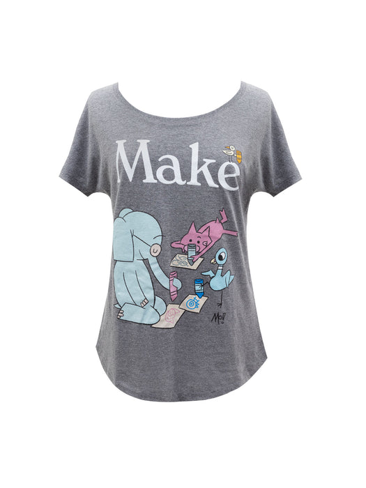 ELEPHANT & PIGGIE Make Women’s Relaxed Fit T-Shirt