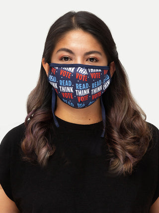 Read Think Vote adult face mask (adjustable)