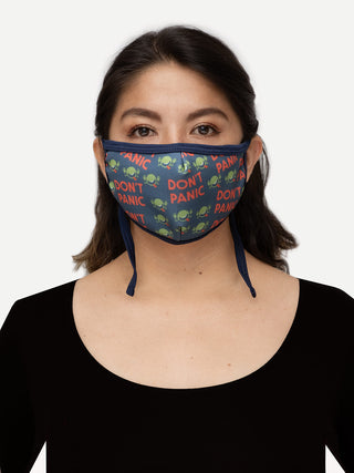 The Hitchhiker's Guide to the Galaxy adult face mask (adjustable)