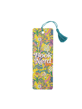 Book Nerd Floral bookmark