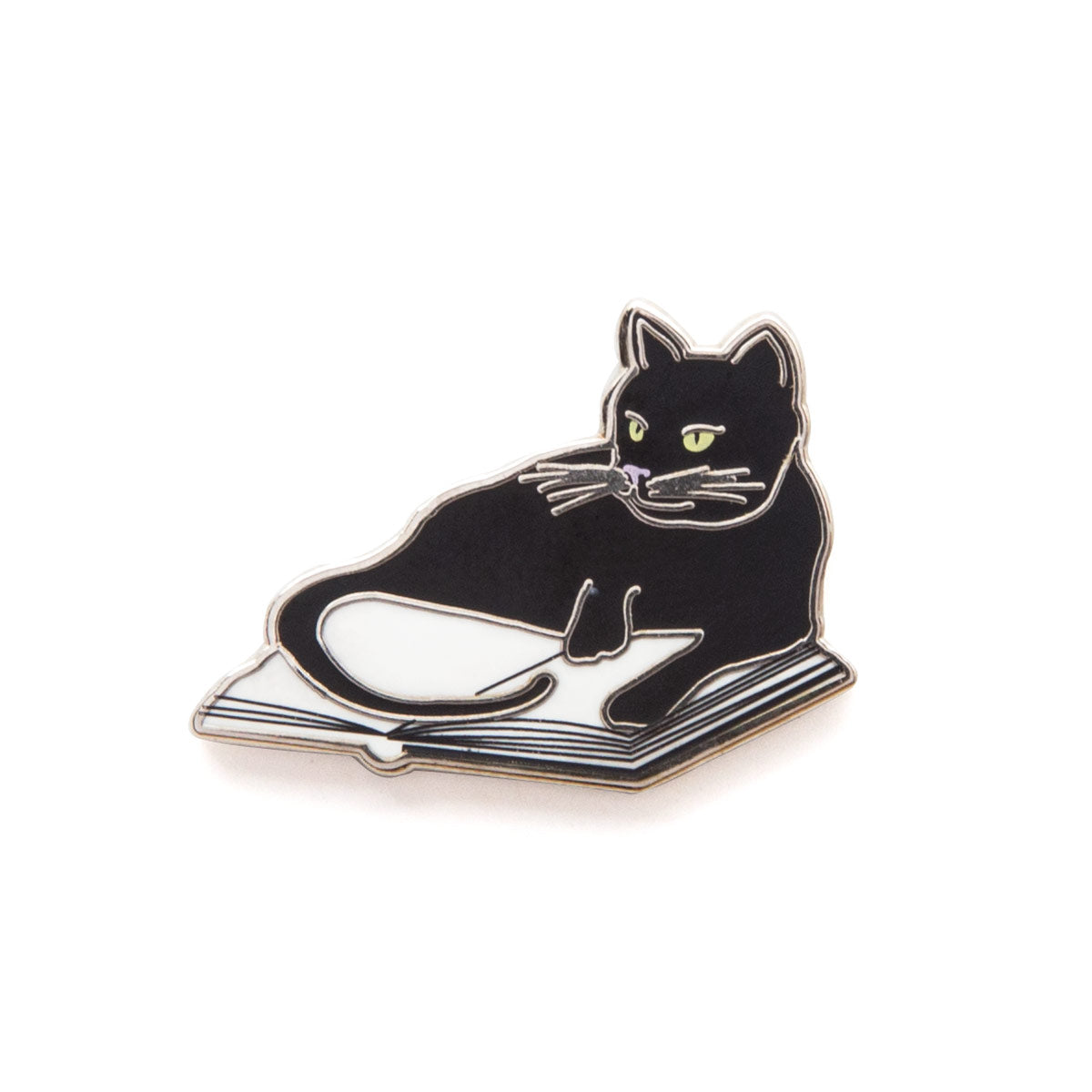 Book Cat Pin — Book Reading Cat Enamel Pin by boygirlparty – the  boygirlparty shop –